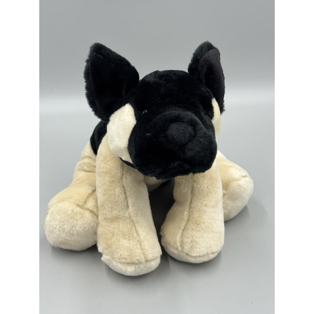 2003 Commonwealth Floppy Black Tan German Shepherd Puppy Dog Stuffed Plush 11”